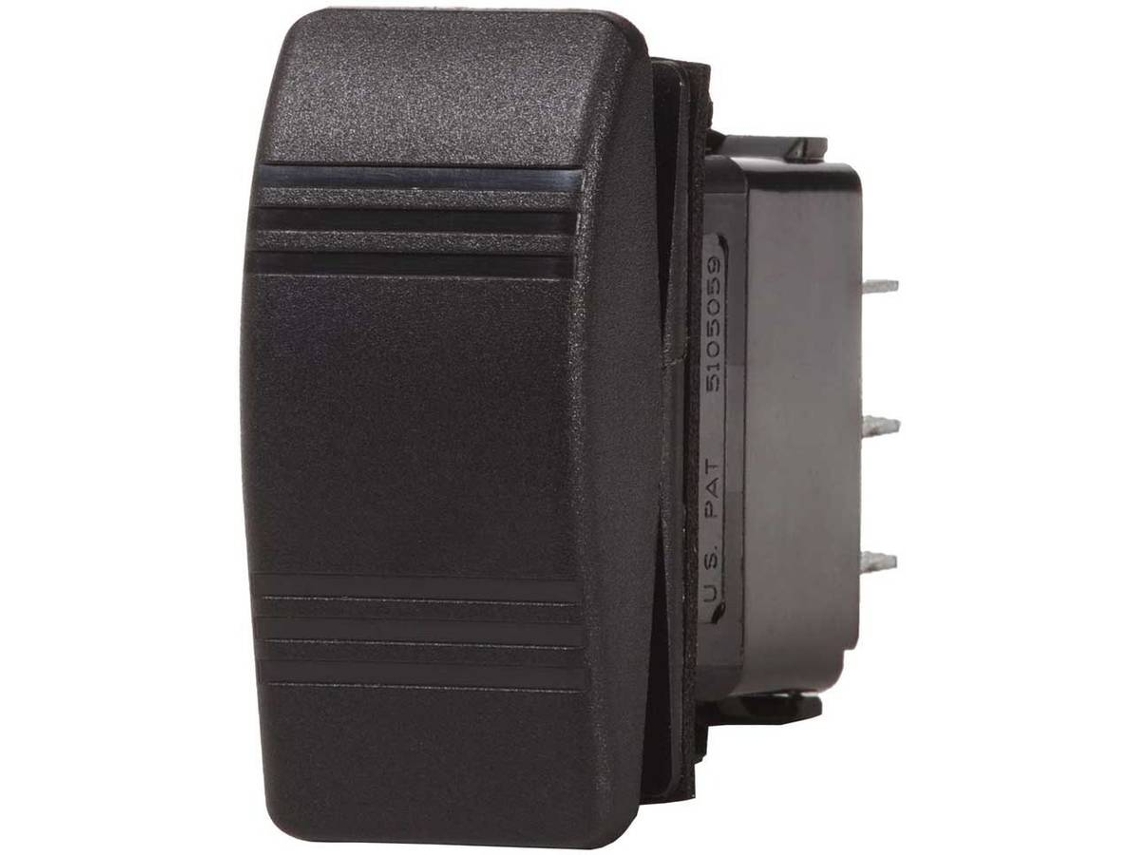 Interruptor BLUE SEA Contura Switch Dpst Off/Mom On Preto