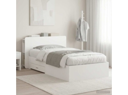 Vidaxl Estrutura De Cama Com Armazenamento Branco 80 X 200 Cm