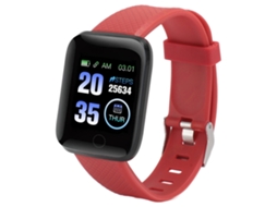 Relógio Inteligente 116 Plus Tela Tft 1.3 Polegadas Ip67 À Prova D'água Com Lembranças De Mensagens Vermelho