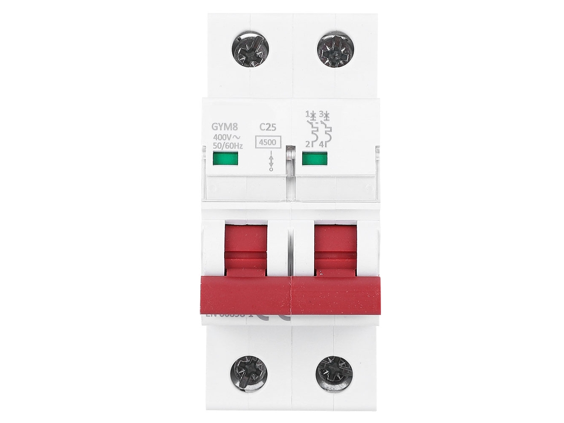 Disjuntor Miniatura 2p Interruptor de Ar Proteção Circuito 400VAC 50/60Hz S/MARCA