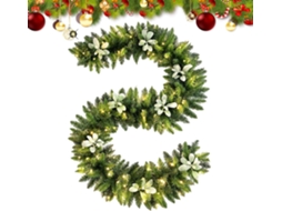 Guirlanda Decorativa De Natal, Artificial Pinheiro Verde Com Um