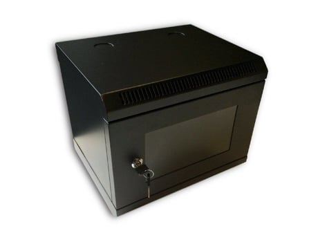 10 6u/280mm Preto Datacom (vidro)