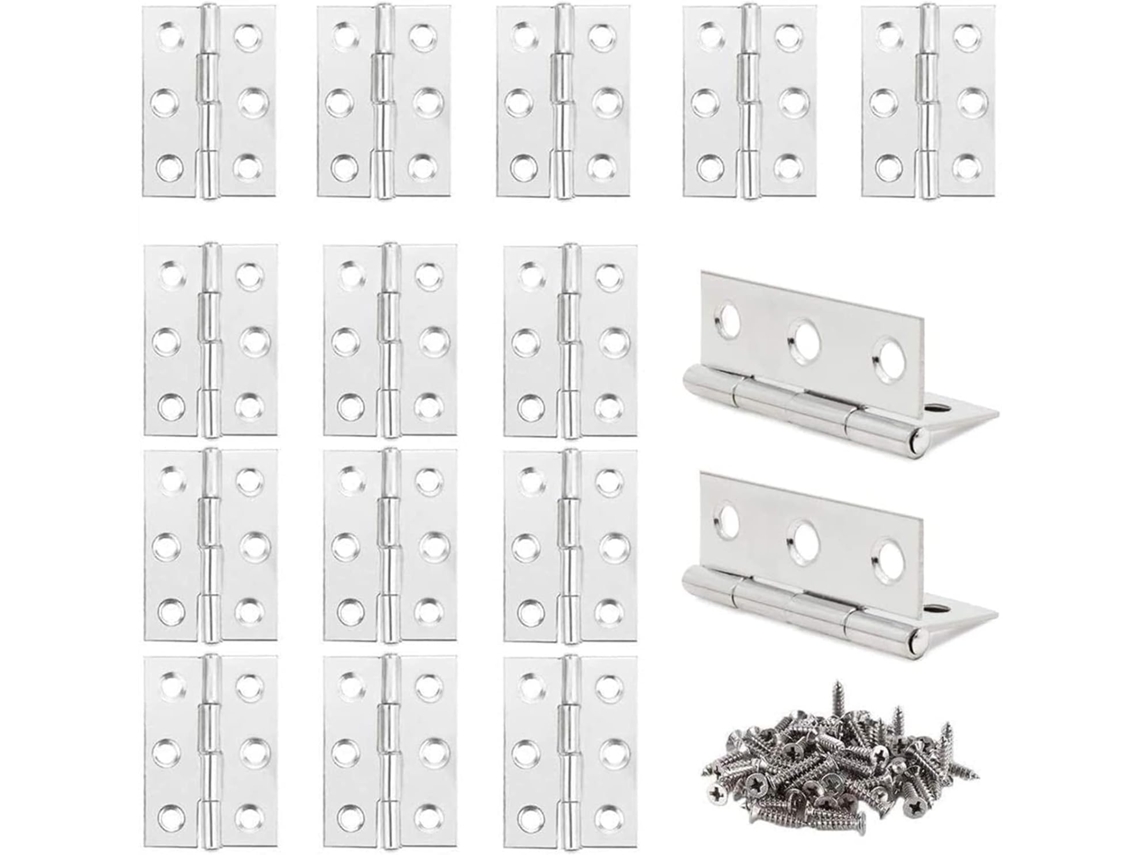 Conjunto de 16 Mini Dobradiças, 5 Cm | S/MARCA