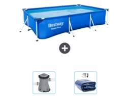 Bestway Piscina Bestway Steel Pro Retangular - 300x201x66 Cm - 3-peças S22300