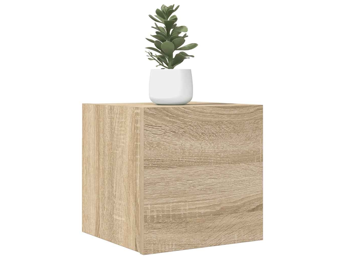 Mã³veis De Tv De Parede 2 Pcs 30,5x30x30 Cm Carvalho Sonoma DKD HOME DECOR