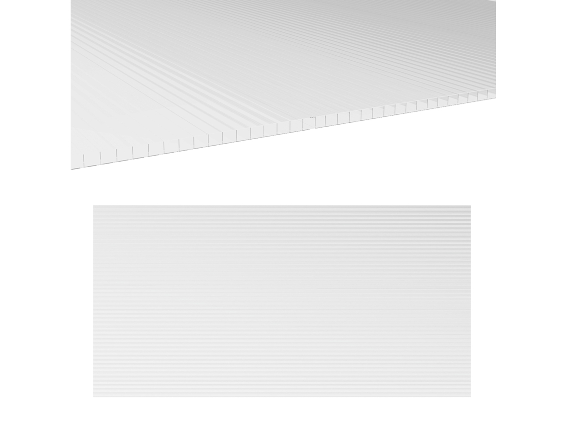 10 Folhas De Favo De Mel De Policarbonato De 4 Mm, Resistentes A Raios Uv, Painel Duplo De Colmeia De Estufa, 120x60 Cm, Transparente