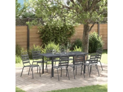 Vidaxl Conjunto De Jantar Para Jardim 9 Unid. Antracite