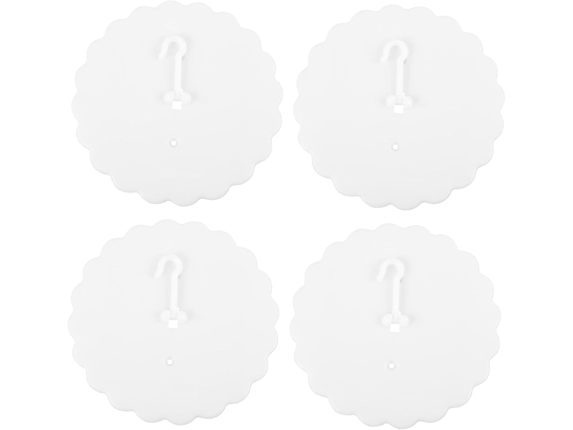 Conjunto De 4-ganchos Plástico Para Dossel Cama, Ideais Para Uso Doméstico, Suspensão De Teto E Cortinas Cama