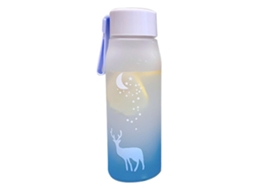 Garrafa de Água Portátil com Cordão Azul Mate