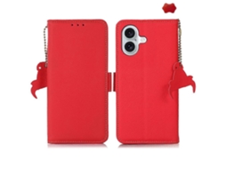 Capa De Celular Rfid De Couro Tj Com Ímã Lateral