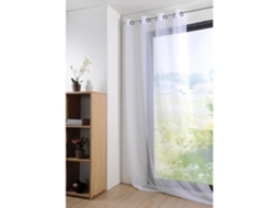 Cortina Transparente Jateada 135X260 Cm Monna Branco