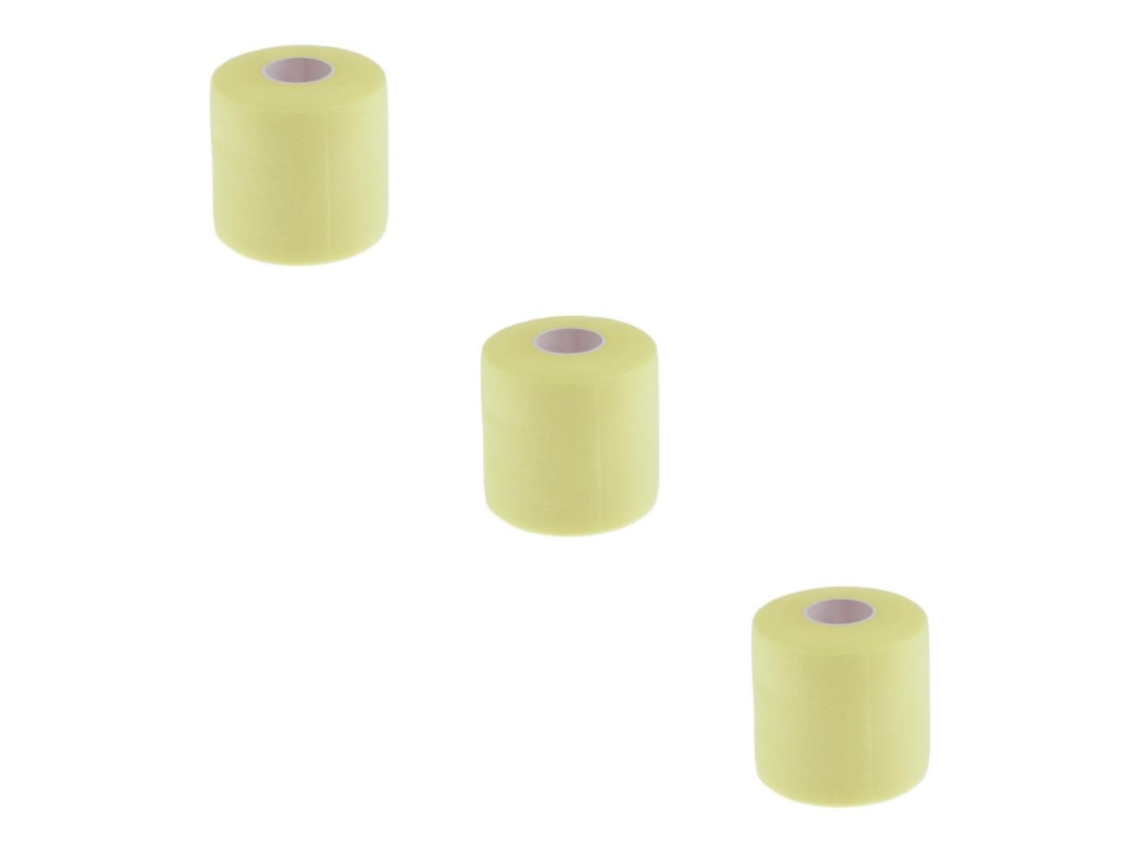 Faixa elástica esportiva para tornozelo, 1/2/3 polegadas, para esportes, amarela, 7 x 27 cm Brilvibera