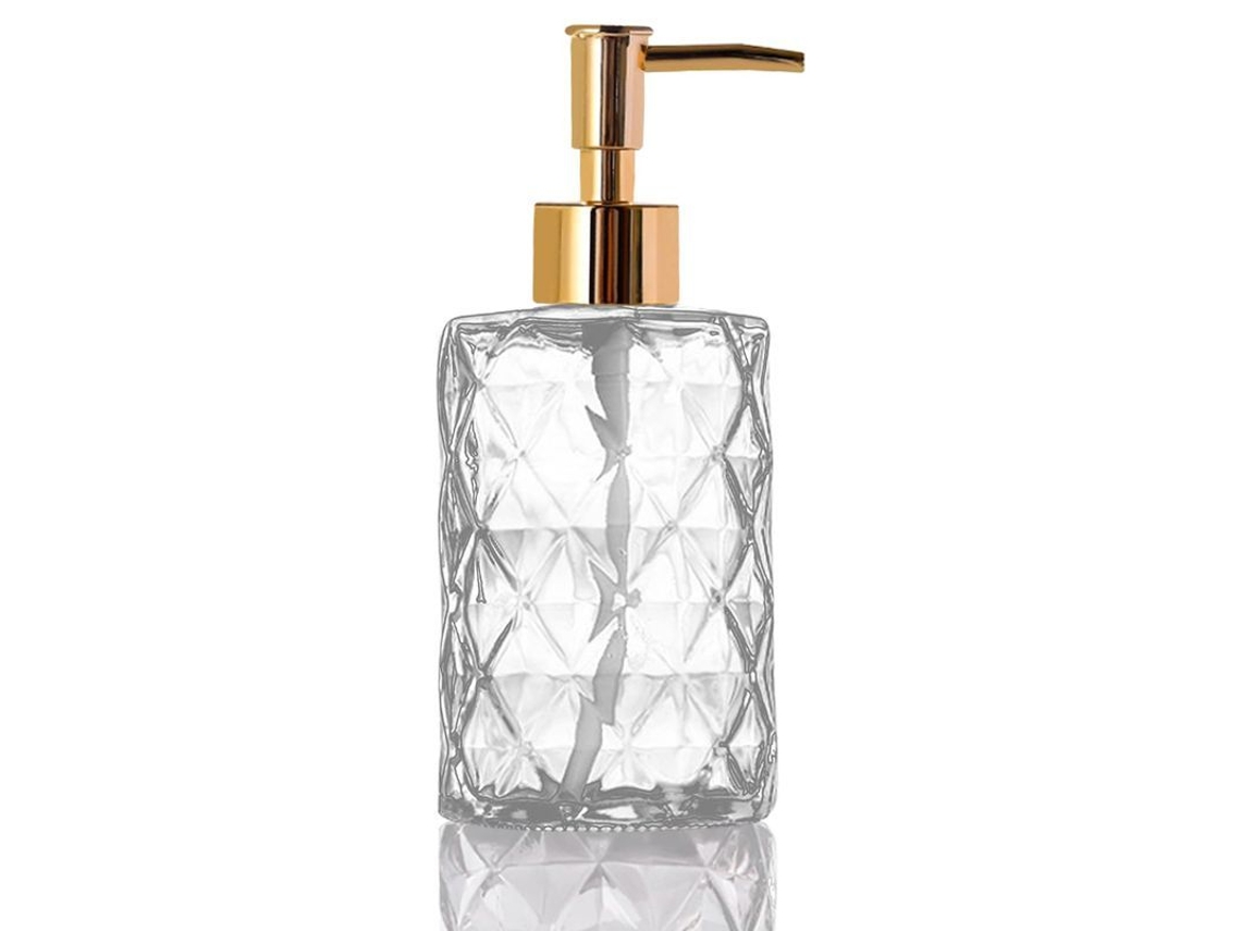 Dispenser de Sabonete de Vidro, 330ml, Recarregável
