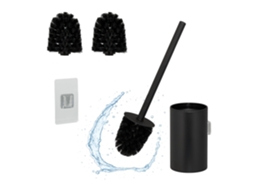 Conjunto de Escova Sanitária em Aço Inoxidável com Suporte de Parede AQUAFORGE