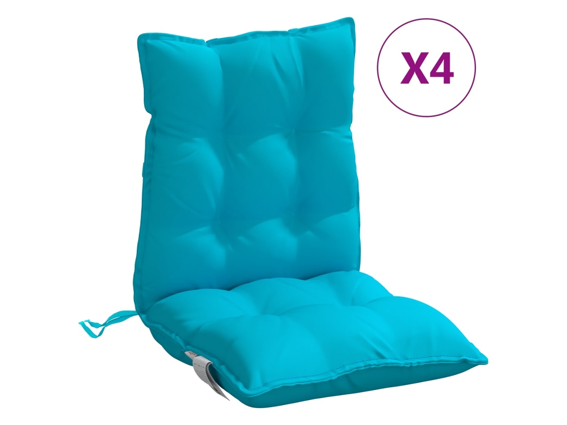 Lowback Chair Cushion, Lowback Chair Cushions Vidaxl Turquesa Tecido (n/a)