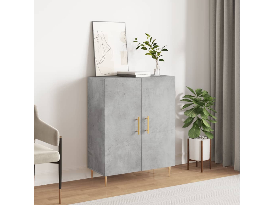 Aparador 69,5x34x90 cm Madera Procesada Cemento Gris