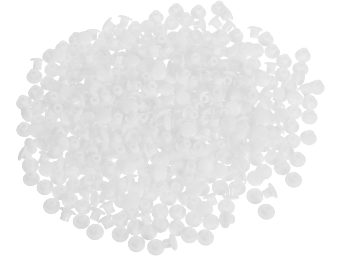 Tampas Redondas Brancas De Plástico Para Móveis, 5mm