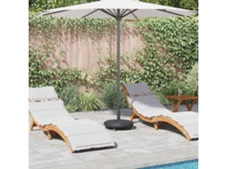 Vidaxl Base Para Chapéu De Sol Art Deco Preto Ø 45 X 39,5 Cm Ferro