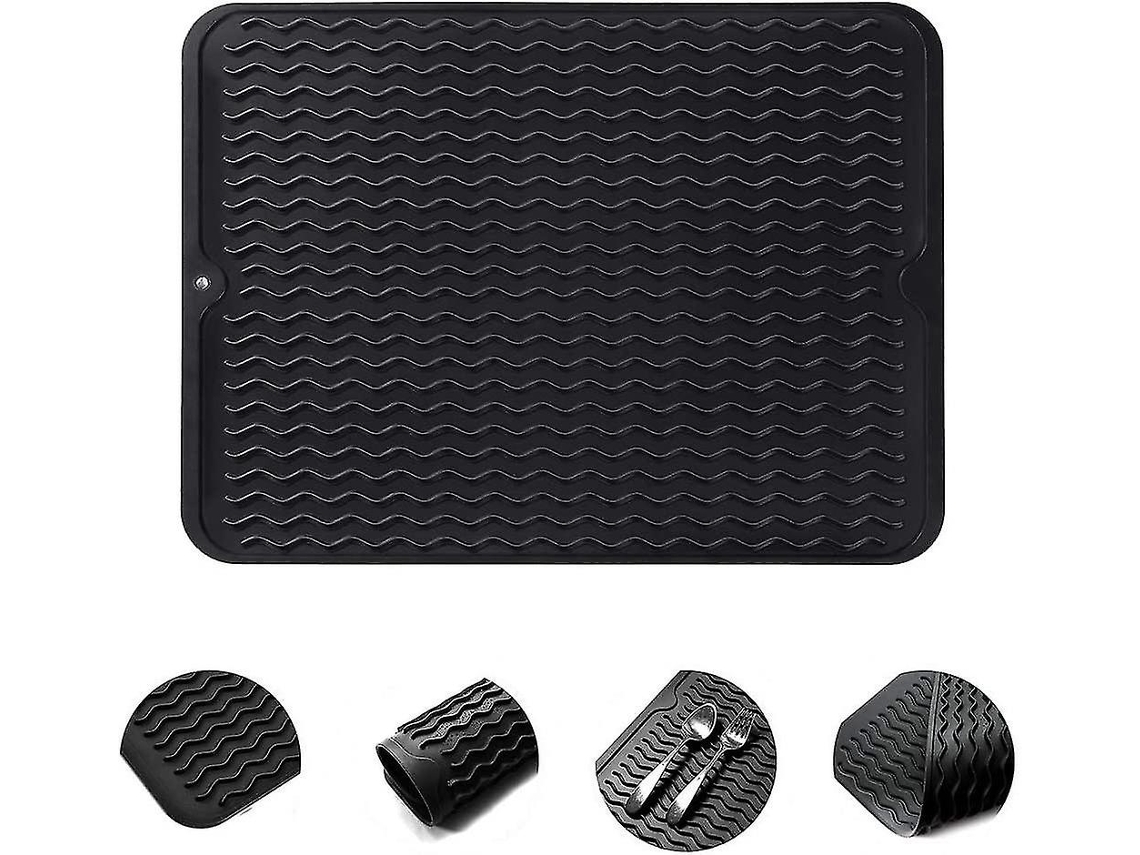 Tapete de secagem grande de silicone Slowmoose, tapete de secagem de cozinha reutilizável, antiderrapante e resistente ao calor.
