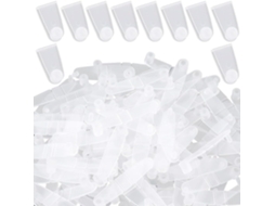 200-Presilhas para Chaveiro de Plástico, Conectores Acrílicos, Clipes Artesanais Transparentes, Acessório