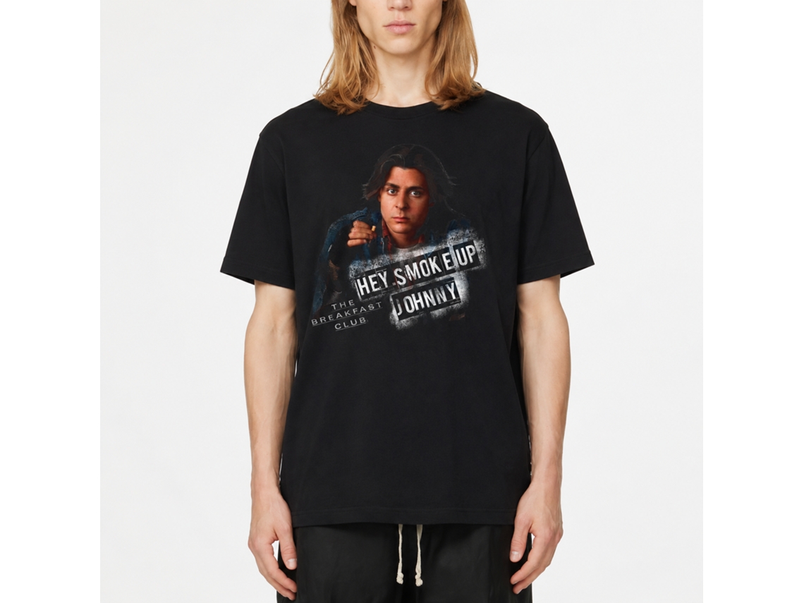 Rockinstone Breakfast Club Movie Smoke Up Black Adult T-shirt Size:xl
