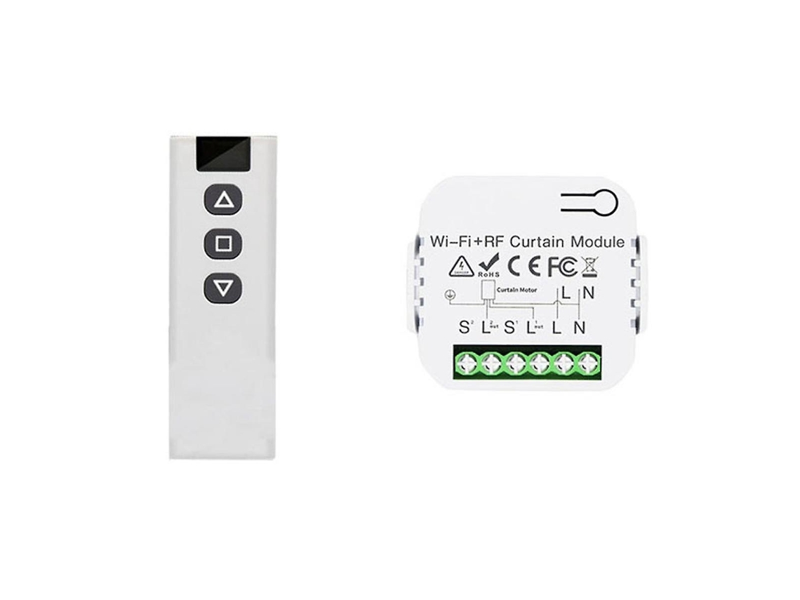 Lurelia Interruptor Para Persianas Tuya Smart Life Wi-fi 433 Mhz Com Comando Remoto Rf Para Controlo Elétrico De Persianas Db
