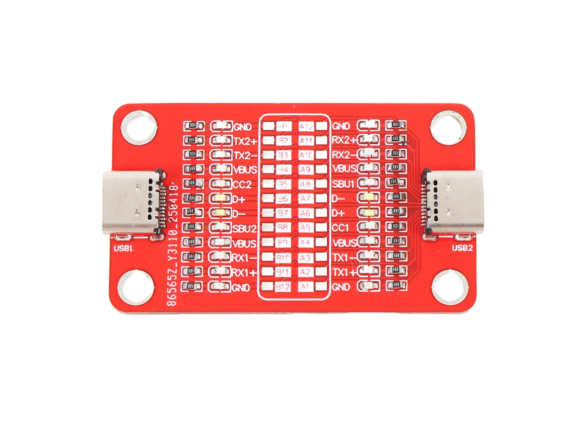Placa de Teste Porta Dual Type c para cabos de celulares Apple e Android EOOCOO