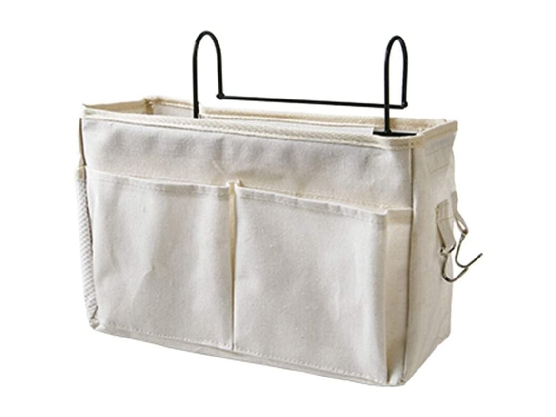 Lurelia Bolsa De Cabeceira, Suspensa, Com Bolsos, Para Sofá, 30 X 11 X 18,5 Cm, Branco