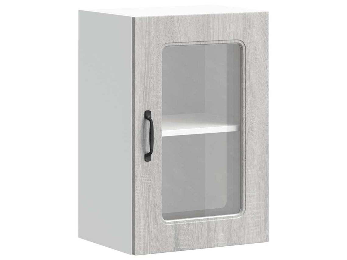  kitchen Wall Cabinet, Kitchen Wall Cabinets Vidaxl Cinzeto Madeira Processada (n/a)