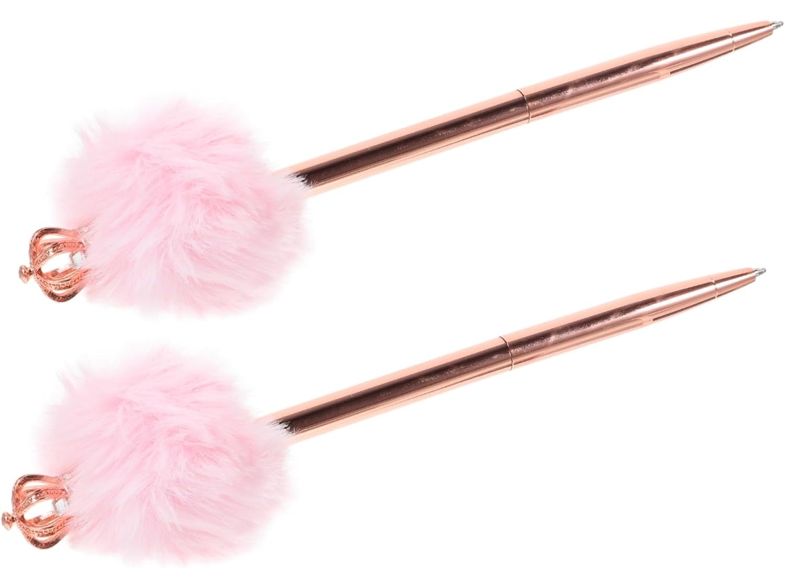 Canetas De Pelúcia Rosa Sewacc Para Professores E Alunos, Escrita