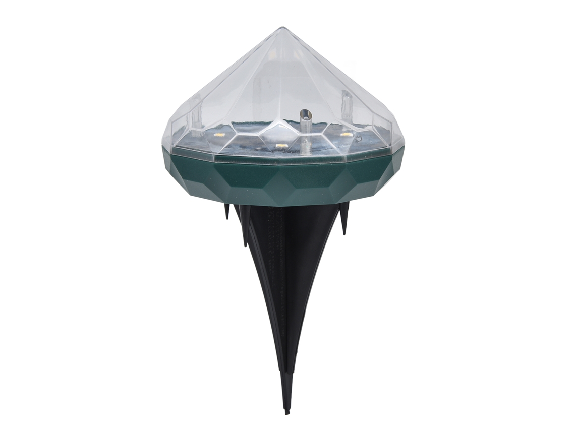 2026 lâmpada Solar para Jardim com Design de Diamante Único Impermeável Led Inserível no Solo para Pátios e Parques