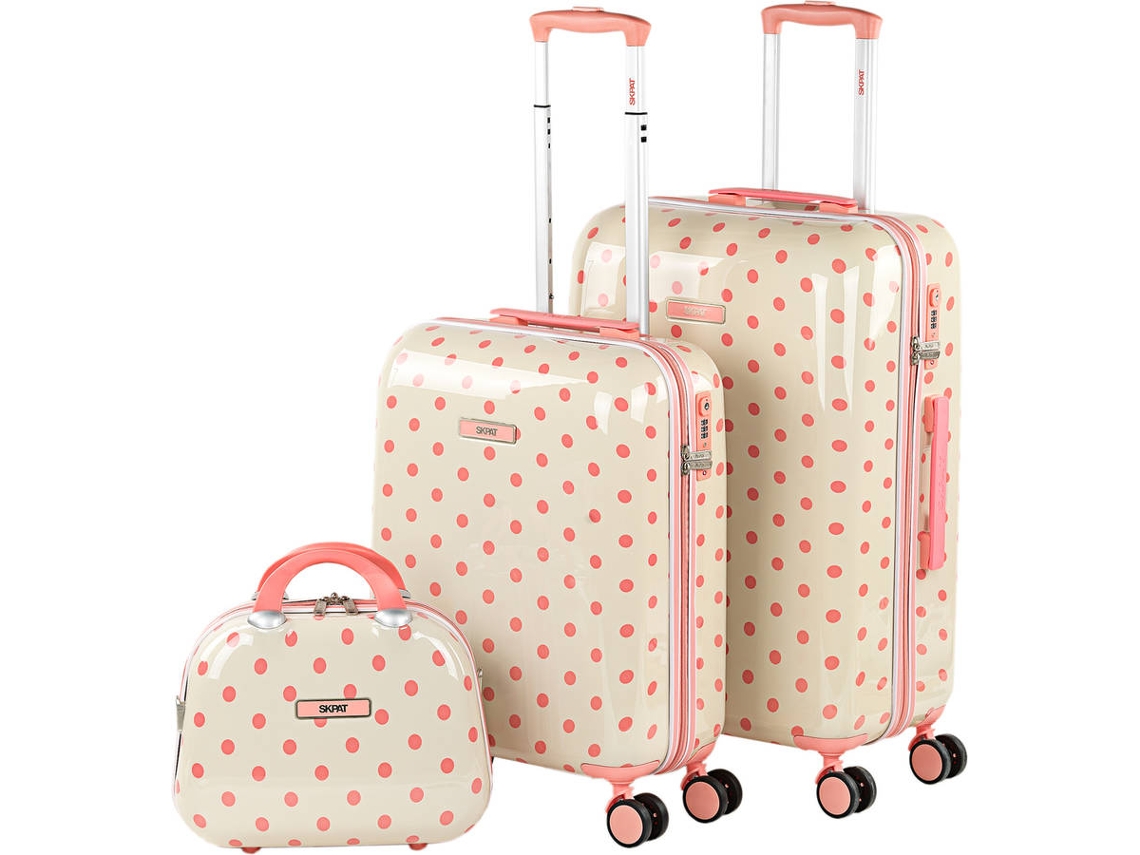 Conjunto de Malas de Viagem SKPAT 132300B Bege (67x44x24cm - 65 L)