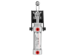Grampo pneumático profissional para fixação com entrada de 1/8" e alavanca pneumática de 50 kg.