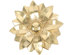 Puxador De Latão Solustre Com Girassol, Puxador Floral Dourado Para Guarda Roupas E Armários, Decoração De Quarto