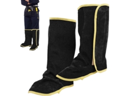 Polainas De Soldagem Em Couro Protetor, Capas Protetoras Para Botas