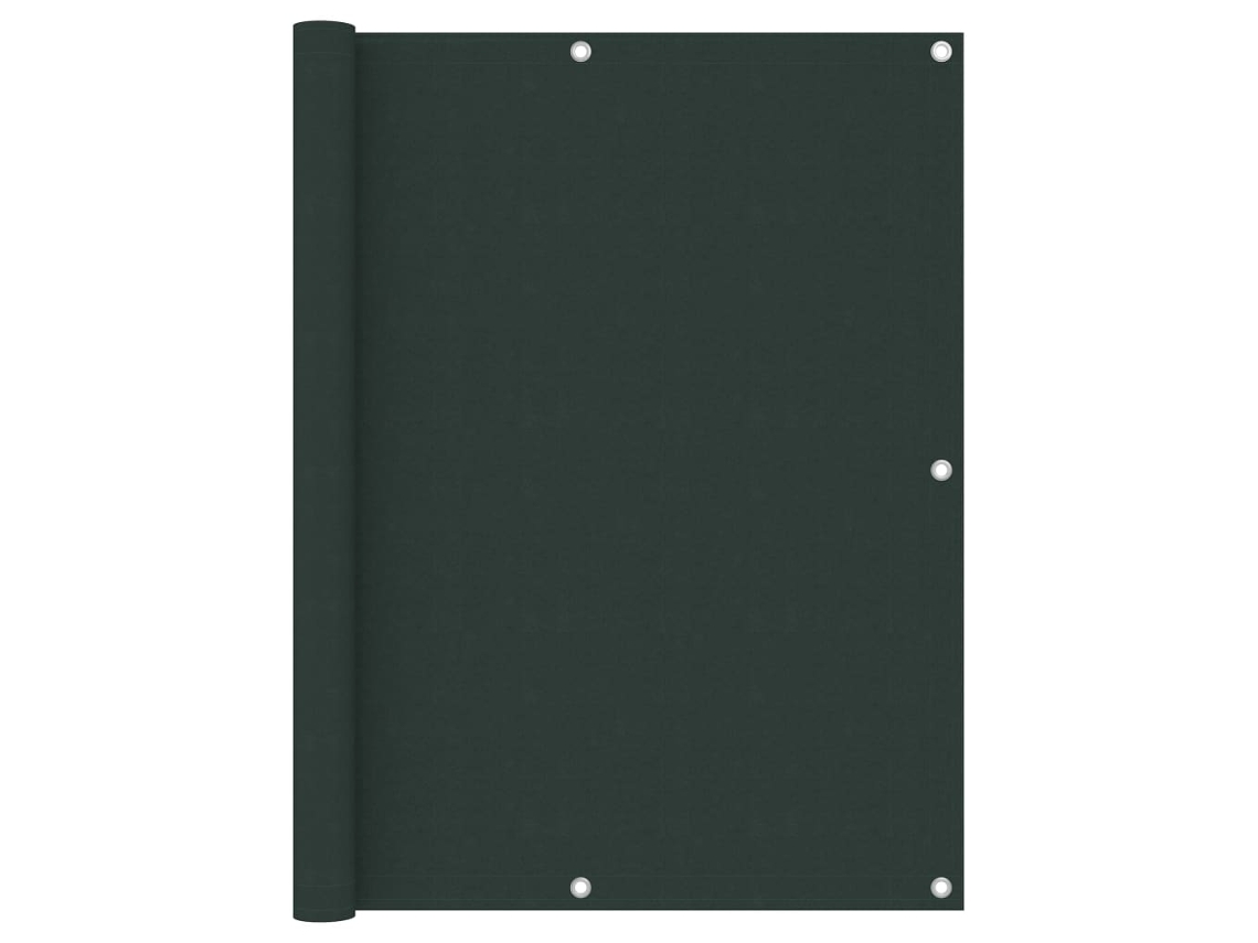 Vidaxl Tela De Varanda 120x300 Cm Tecido Oxford Verde-escuro