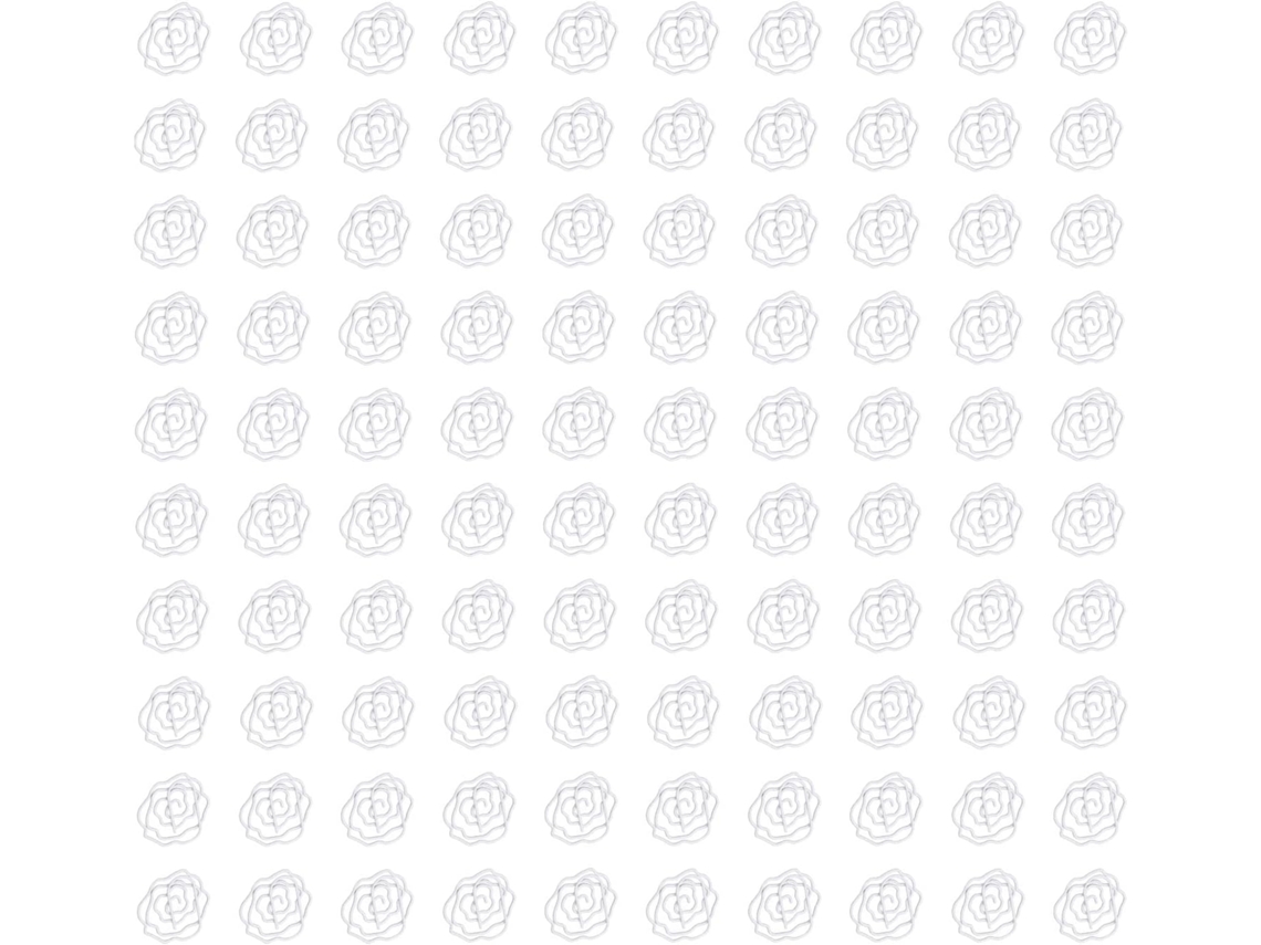 100 Clipes De Papel Em Formato Rosa Com Maior Resistência Ao Deslizamento, Clipes De Metal Leves Escritório E