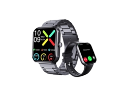 Smartwatch NISSGU F96 para Homens e Mulheres Sos Luz Vermelha Oxigênio no Sangue Não Invasivo Açúcar no Sangue Met Preto