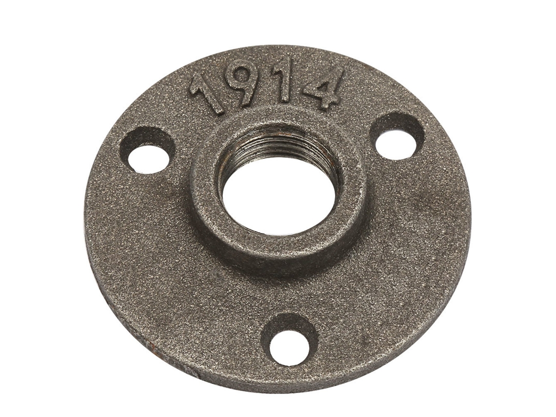 Base De Flange De Ferro Fundido Para Tubo De 65mm Dn15 Com Três Orifícios Da Laxiscreed
