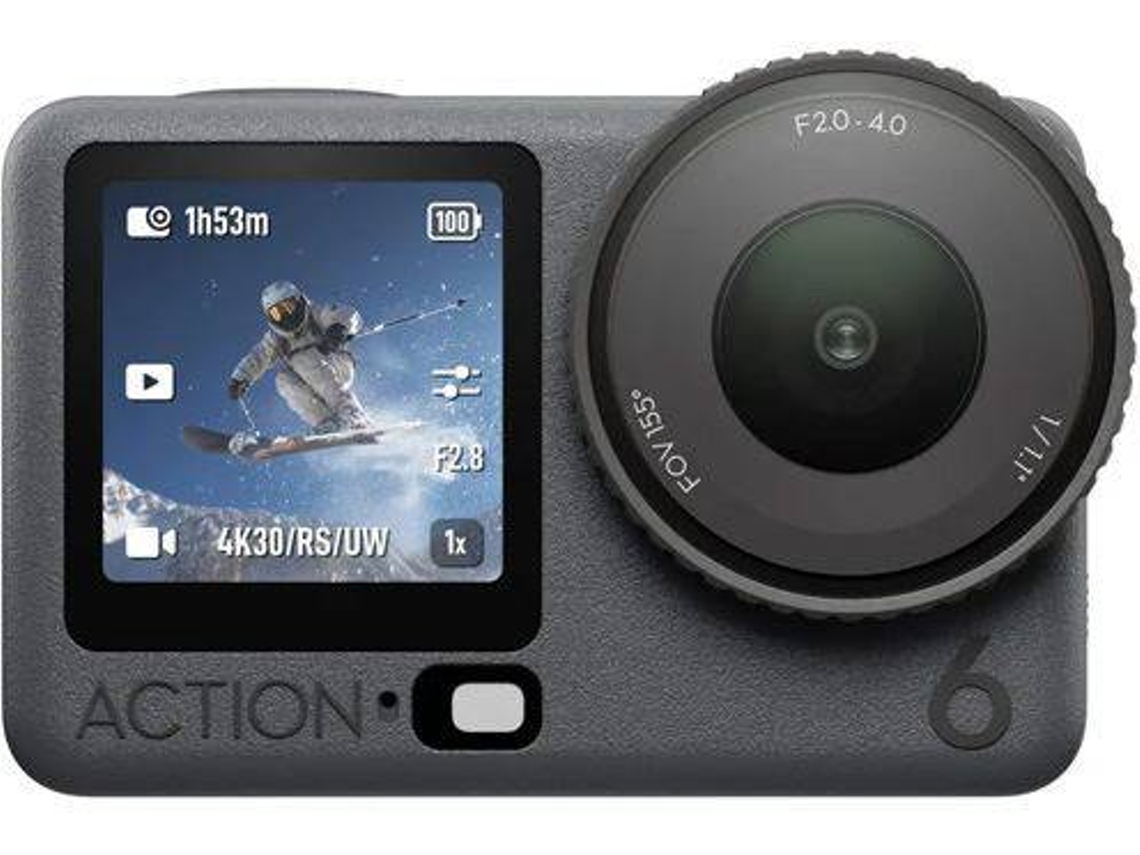 Action Cam DJI Osmo Action 6 Standard Combo (4k Ultra HD - 7168 x 5376 px  - Wi-Fi e Bluetooth)