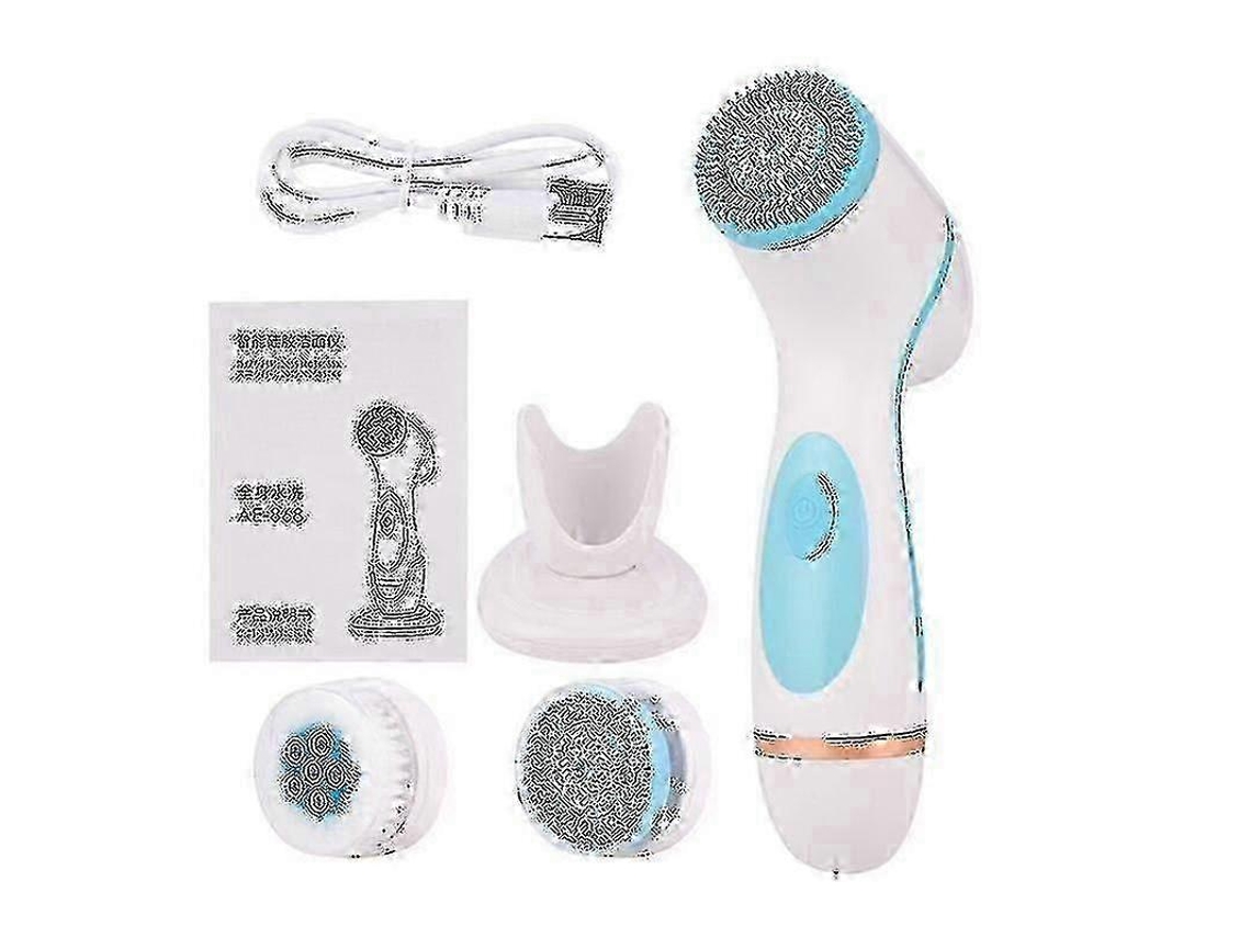 Escova De Limpeza Facial Elétrica 3 Em 1 De Silicone Limpeza Profunda, Massagem E Esfoliação 2025 Nostalgia88