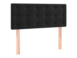 Conjunto 1 Cabeceira Vidaxl Preto Veludo (90 X 5 X 88 Cm)