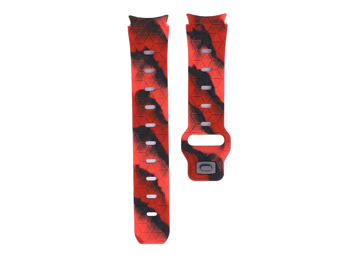 Bracelete Para Relógio Samsung Galaxy Watch 6 5 4 Com Padrão De Futebol De Duas Cores E Design Cracked