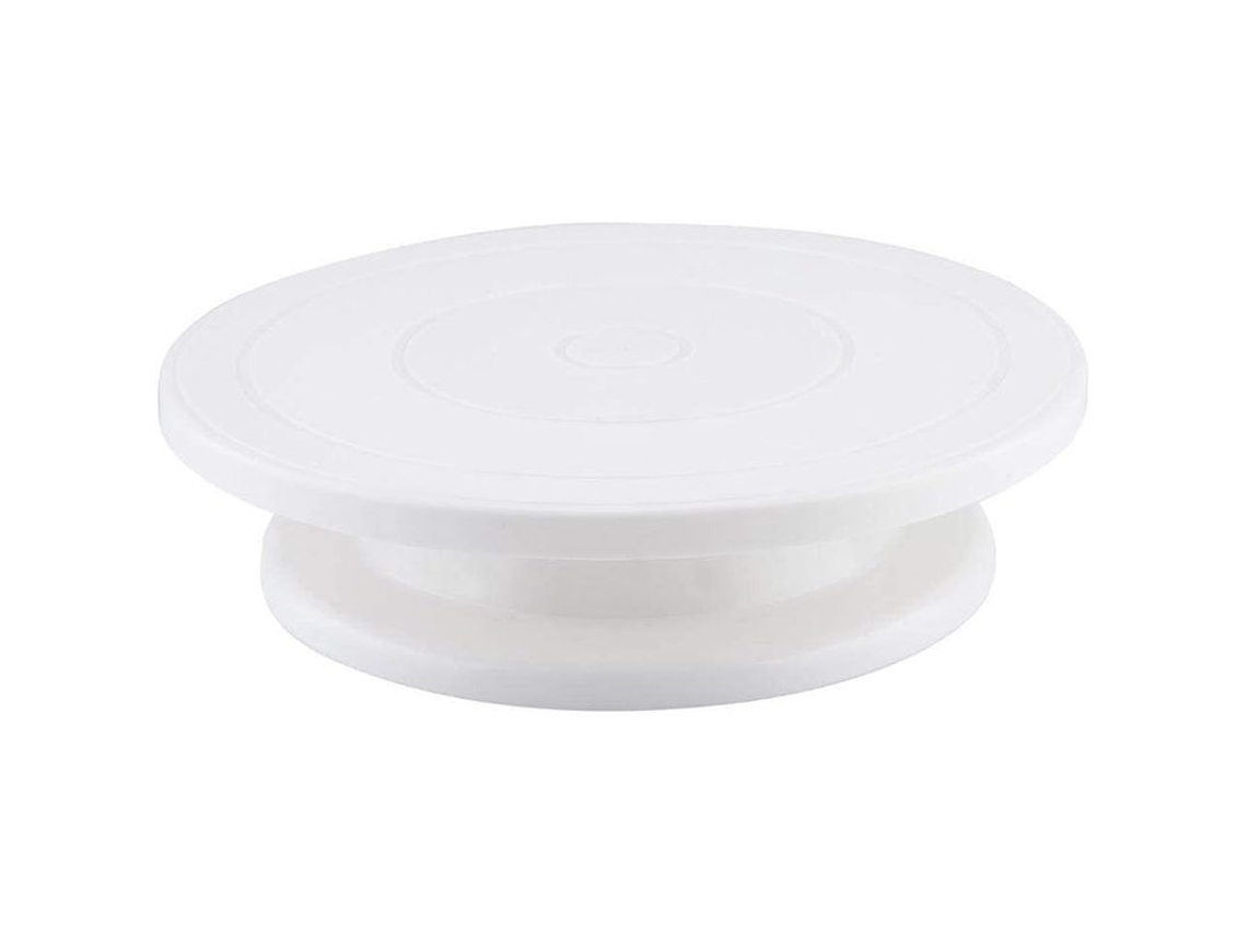 Suporte giratório para bolos, ideal para decoração profissional e iniciantes, com base giratória de 28 cm (11 polegadas).