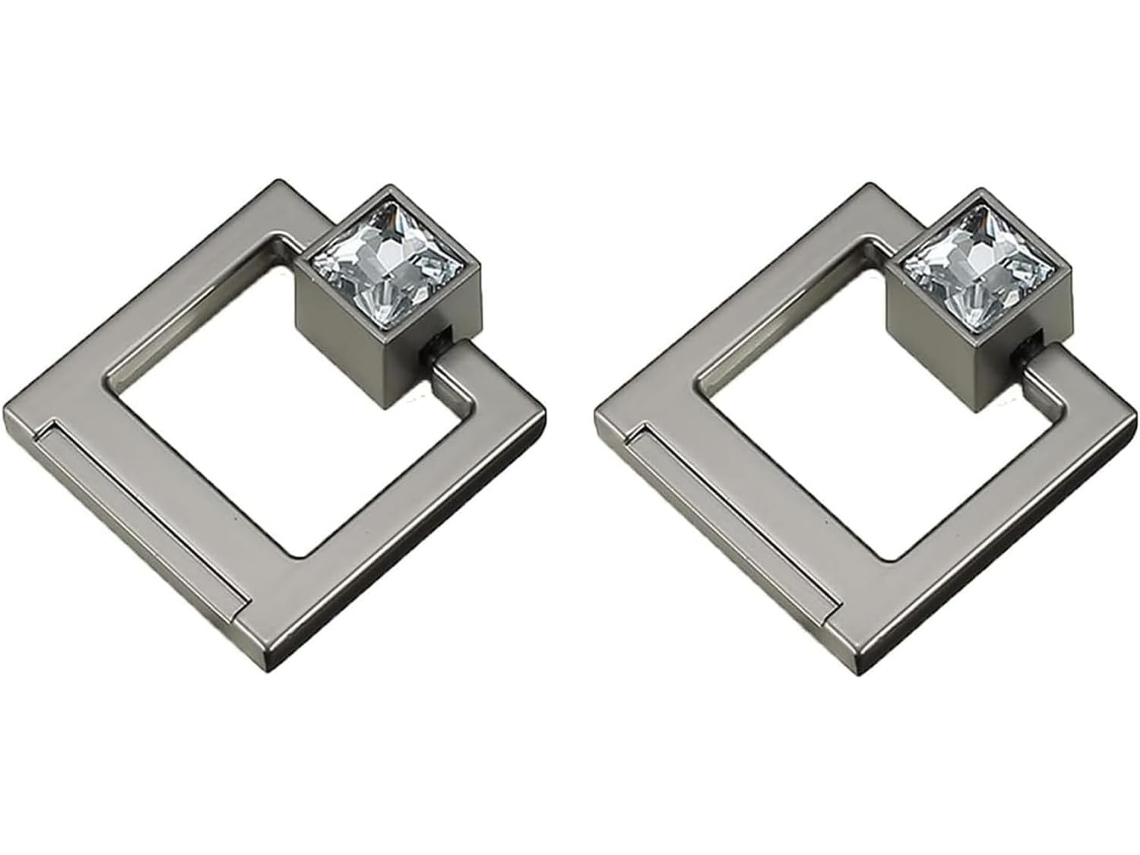 Conjunto De 2 Puxadores Para Portas E Gavetas, Em Liga De Zinco, Para Armários, Cozinhas, Closets, Quartos, Banheiros E
