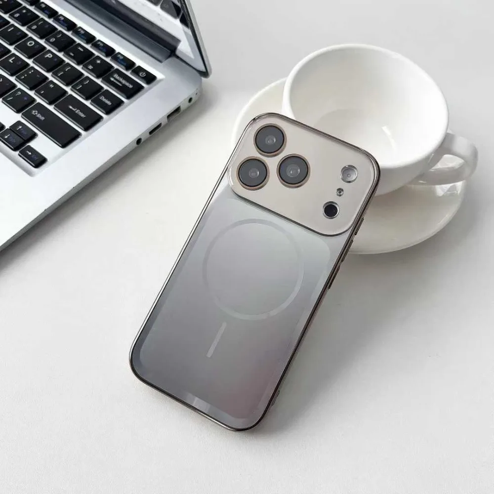(iphone 15, Cinza) Capa Protetora Magnética Magsafe Para Iphone, Compatível Com Carregamento Sem Fio.