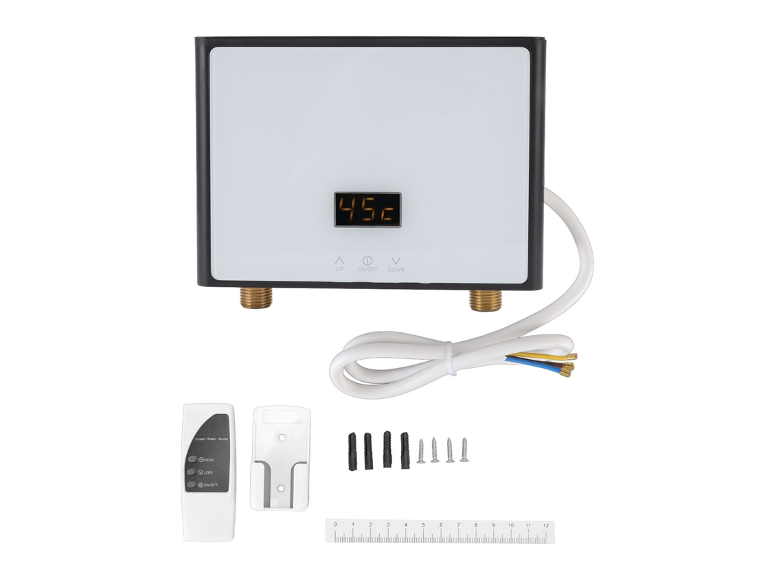 Aquecedor De Água Laxiscreed Instantâneo Com Painel E Controle Remoto, Temperatura Estável E Tecnologia Inversor