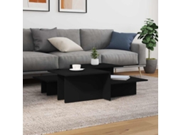 Vidaxl Mesas De Centro 2 Pcs Derivados De Madeira Preto
