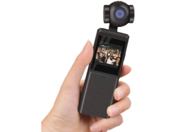 Câmera Ptz Portátil 4k Hd Anti Vibração Wifi Esportes Gravação Ao Vivo Preto Yizhood