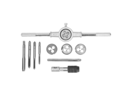 Kit De Ferramentas De Rosca Métrica Com 10 Peças M4-m8 Broca E Matriz Para Reparo E Criação De Roscas
